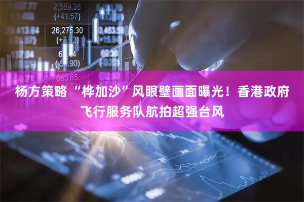 杨方策略 “桦加沙”风眼壁画面曝光！香港政府飞行服务队航拍超强台风